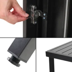 7PC Metal Patio Dining Set With Rectangular Expandable Table & 6 Chairs - Captiva Designs -Sunnydaze Decor Store GUEST 3e1af214 5793 454c 8a42 76c6156439bb