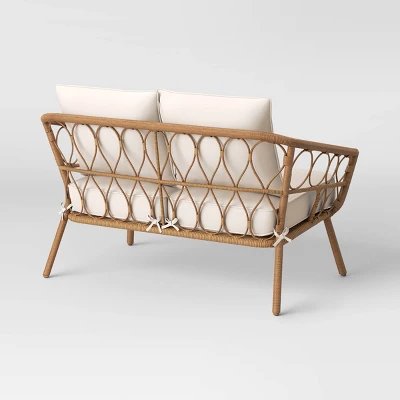 Britanna Patio Loveseat, Outdoor Furniture - Natural - Opalhouse™ 3 Britanna Patio Loveseat, Outdoor Furniture - Natural - Opalhouse™ - Image 3