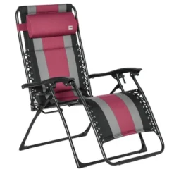 Outsunny XL Oversize Zero Gravity Recliner, Padded Patio Lounger Chair, Folding Chair With Adjustable Backrest, Cup Holder And Headrest For Backyard, Poolside, Lawn 15 Outsunny XL Oversize Zero Gravity Recliner, Padded Patio Lounger Chair, Folding Chair With Adjustable Backrest, Cup Holder And Headrest For Backyard, Poolside, Lawn -Sunnydaze Decor Store GUEST 3efa5b41 2aab 4d14 a450 ef0633542baf