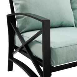 Kaplan 3pc Outdoor Conversation Set With Fire Table & 2 Loveseats - Mist - Crosley -Sunnydaze Decor Store GUEST 3f3fecf3 01f6 47b5 90ae 3f11ce19ad5b 1