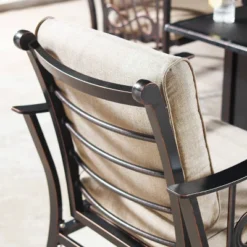 5pc Set With 42" Square Outdoor Aluminum Fire Table & Four Chairs - Oakland Living -Sunnydaze Decor Store GUEST 3fe88344 fb7f 40b5 aa23 c8423e64c513