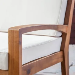 6pc Grenada Acacia Sectional Patio Sofa Set Teak - Christopher Knight Home -Sunnydaze Decor Store GUEST 40a6afde 44b4 4f49 9000 9054ab726419