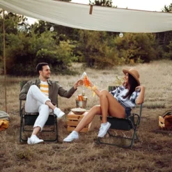 Costway Folding Hunting Chair Foldable Portable Fishing Stool With Storage Pocket -Sunnydaze Decor Store GUEST 40cc49b4 8a55 480a a0ae 3a4f06306ae3