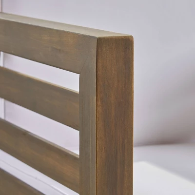 Oana 2pk Acacia Wood Club Chairs - Gray/White - Christopher Knight Home 3 Oana 2pk Acacia Wood Club Chairs - Gray/White - Christopher Knight Home - Image 3