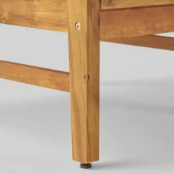 Illona 7pc Acacia Wood V-Shaped Sofa & Square Fire Table Set Teak/Crme/Light Gray- Christopher Knight Home -Sunnydaze Decor Store GUEST 43c86d72 a06d 40d5 a9f9 68e441d4e287