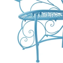 38" X 62" Metal Butterfly Outdoor Bench Blue - Alpine Corporation 6 38" X 62" Metal Butterfly Outdoor Bench Blue - Alpine Corporation -Sunnydaze Decor Store GUEST 43d17a94 72d3 4bb1 a747 0b59350931b5