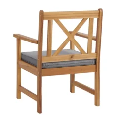 Manchester 2pk Acacia Wood Patio Chairs With Cushions - Natural - Alaterre Furniture -Sunnydaze Decor Store GUEST 4503c845 91bf 47ee 9e8e 28aa2e936430