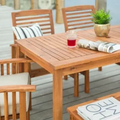 Ravenscroft 6pc Acacia Wood Patio Dining Set - Brown - Saracina Home 6 Ravenscroft 6pc Acacia Wood Patio Dining Set - Brown - Saracina Home -Sunnydaze Decor Store GUEST 45a19482 17fb 4a8d bb35 dfe850341f94