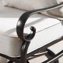 Oakland Living 2pk Deep Seating Swivel Rocking Aluminum Outdoor Patio Club Chairs With Diamond Pattern Backs Gold -Sunnydaze Decor Store GUEST 4802193c 55b0 4b49 b4ff 3728e316621d