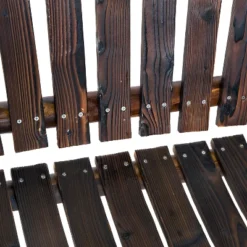 Outsunny Wooden Rocking Chair, Indoor Outdoor Porch Rocker With Slatted Design, High Back For Backyard, Garden -Sunnydaze Decor Store GUEST 4a55c3c1 7860 4131 920d f8d28b232e1f