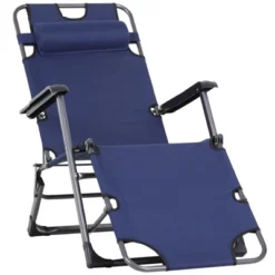 Outsunny 2-in-1 Folding Patio Lounge Chair W/ Pillow, Outdoor Portable Sun Lounger Reclining To 120°/180°, Oxford Fabric 24 Outsunny 2-in-1 Folding Patio Lounge Chair W/ Pillow, Outdoor Portable Sun Lounger Reclining To 120°/180°, Oxford Fabric -Sunnydaze Decor Store GUEST 4c746a11 f680 42fa b93a b5a10623f155