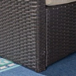 Sanger Wicker Sofa - Brown/Beige - Christopher Knight Home -Sunnydaze Decor Store GUEST 4d6b37c9 bc3a 40f6 afa2 5970ecff7ab6