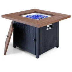 5pc Outdoor Set With Swivel Chairs & 34" Propane Fire Pit Table - Captiva Designs -Sunnydaze Decor Store GUEST 4dc4b8bd b5b9 477c 92da ec6101140c7a 1