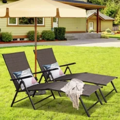 Tangkula 2PCS Chaise Lounge Adjustable Patio Poolside Recliner Chair Outdoor 9 Tangkula 2PCS Chaise Lounge Adjustable Patio Poolside Recliner Chair Outdoor -Sunnydaze Decor Store GUEST 4e878fe2 1b87 426e ac91 a9fb1b84bd00