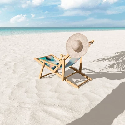 Marta Barragan Camarasa Abstract Tidal Waves Outdoor Sling Chair - Deny Designs 2 Marta Barragan Camarasa Abstract Tidal Waves Outdoor Sling Chair - Deny Designs - Image 2