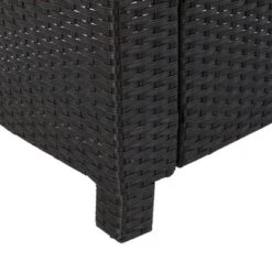 Puerta 5pc All-Weather Wicker Patio Club Chairs With Firepit Brown/Gray - Christopher Knight Home -Sunnydaze Decor Store GUEST 503231c9 4934 45c4 8eb3 1c10bd5be181