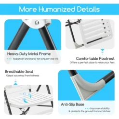 Costway Patio PP Chaise Lounge Folding Reclining Chair 7-Level Backrest Footrest White 15 Costway Patio PP Chaise Lounge Folding Reclining Chair 7-Level Backrest Footrest White -Sunnydaze Decor Store GUEST 50b107f2 0dd4 40c8 9357 a5f98d0cab2d