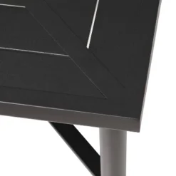 7pc Outdoor Dining Set With Svivel Chairs With Cushions & Large Metal Rectangle Table With Umbrella Hole - Captiva Designs -Sunnydaze Decor Store GUEST 5151e2e4 9c91 4b06 bed6 1c9ecc273d29