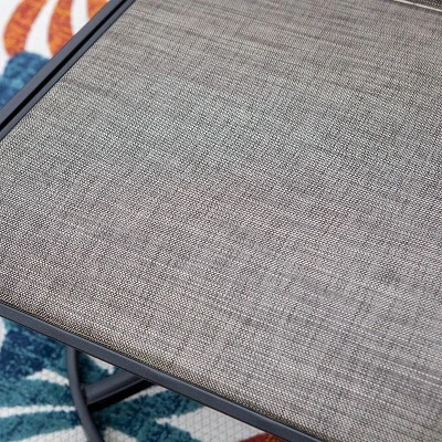 5pc Outdoor Dining Set With Round Steel Table With 1.6" Umbrella Hole & Swivel Chairs - Captiva Designs 10 5pc Outdoor Dining Set With Round Steel Table With 1.6" Umbrella Hole & Swivel Chairs - Captiva Designs - Image 10