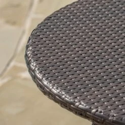 Corsica Round Wicker Bistro Table - Multi Brown - Christopher Knight Home -Sunnydaze Decor Store GUEST 51aaac3b ebeb 4778 b383 d072ee5abc9b