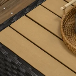 Outsunny 7 Piece Outdoor Patio Furniture Set, PE Rattan Wicker Sectional Sofa Set W/ Couch Cushions, Aluminum Frame & Composite Table, Light Gray -Sunnydaze Decor Store GUEST 527556c2 1aae 407d ae72 c2f744fb03e1