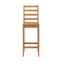 Brandon 3pc Acacia Wood Outdoor Bar Height Set - Natural - Alaterre Furniture -Sunnydaze Decor Store GUEST 528e1889 2db6 4cf6 ad32 0801d75ce47e