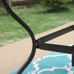 5pc Patio Set With 37" Metal Table & Extra Wide Swivel Chairs With Cushions - Captiva Designs -Sunnydaze Decor Store GUEST 53798b3f a32e 4e9c a030 1b3bf3a22386