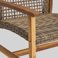 Breakwater 5pc Wood & Wicker Patio Chat Set With Fire Pit - Natural/Gray/Brown - Christopher Knight Home 9 Breakwater 5pc Wood & Wicker Patio Chat Set With Fire Pit - Natural/Gray/Brown - Christopher Knight Home -Sunnydaze Decor Store GUEST 5547e5b5 3d75 4c23 aa15 e24f2f9b22b9