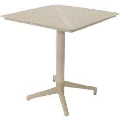 Sunnydaze Decor Sunnydaze All-Weather Commercial-Grade Bellemead Indoor/Outdoor Patio Furniture Dining Set With Square Table With Folding Top, Tan, 3pc -Sunnydaze Decor Store GUEST 568c2e53 8e8f 4fd9 9498 7dd7beaf97a8