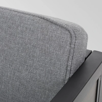 Jax Set Of 2 Faux Wood Club Chairs - Gray/Black - Christopher Knight Home 4 Jax Set Of 2 Faux Wood Club Chairs - Gray/Black - Christopher Knight Home - Image 4