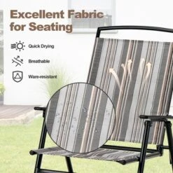 Costway 2pcs Patio Folding Sling Chairs Dining Armrest Backrest Outdoor Portable 14 Costway 2pcs Patio Folding Sling Chairs Dining Armrest Backrest Outdoor Portable -Sunnydaze Decor Store GUEST 57f0b9a9 82d5 4286 9fa5 040ca4ffc072