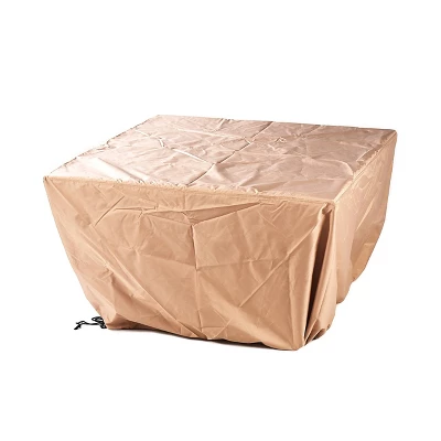 5pc Outdoor Dining Set With 42" Aluminum Square Medallion Design Fire Table & Deep Seating Swivel Rocking Chairs - Oakland Living 14 5pc Outdoor Dining Set With 42" Aluminum Square Medallion Design Fire Table & Deep Seating Swivel Rocking Chairs - Oakland Living - Image 14