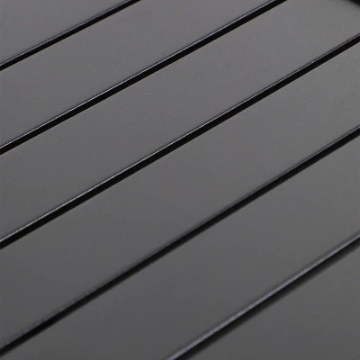 5pc Outdoor Dining Set With Round Steel Table With 1.6" Umbrella Hole & Swivel Chairs - Captiva Designs 5 5pc Outdoor Dining Set With Round Steel Table With 1.6" Umbrella Hole & Swivel Chairs - Captiva Designs - Image 5