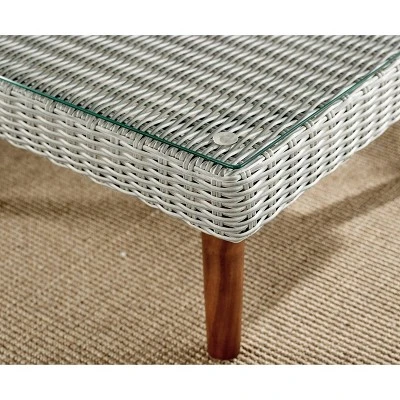 All-Weather Wicker Albany Outdoor Corner Sectional Sofa Gray - Alaterre Furniture 8 All-Weather Wicker Albany Outdoor Corner Sectional Sofa Gray - Alaterre Furniture - Image 8