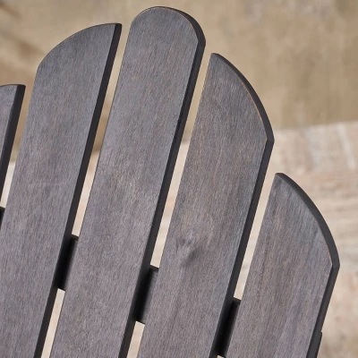 Hollywood Acacia Wood Foldable Patio Adirondack Chair - Christopher Knight Home 4 Hollywood Acacia Wood Foldable Patio Adirondack Chair - Christopher Knight Home - Image 4