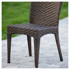 Brooke Set Of 2 Wicker Patio Chairs - Multi Brown - Christopher Knight Home -Sunnydaze Decor Store GUEST 5a2e3427 9205 4453 aa5b 06ef91cd917c