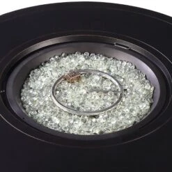 5pc Outdoor Dining Set With 44" Round Fire Table, 4 Deep Seating Swivel Rocking Chairs & Table Fabric Covers - Tan/Copper - Oakland Living 18 5pc Outdoor Dining Set With 44" Round Fire Table, 4 Deep Seating Swivel Rocking Chairs & Table Fabric Covers - Tan/Copper - Oakland Living -Sunnydaze Decor Store GUEST 5a4cbba4 3d33 4a63 93ec fdd162cf37a5