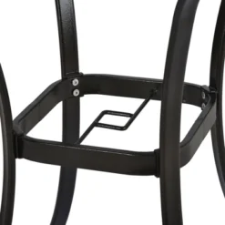 5-Piece Patio Rattan Dining Table Set , Counter Height PE Wicker Dining Table Set With Umbrella Hole And 4 Foldable Chairs, Brown-ModernLuxe -Sunnydaze Decor Store GUEST 5c8dfd73 2f3e 4d5b 9e15 00d506a141b6