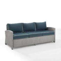 Bradenton Outdoor Wicker Sofa - Crosley -Sunnydaze Decor Store GUEST 5cb0158d e026 470c ac88 e58536633387