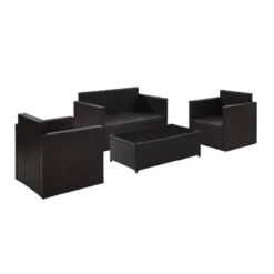 Palm Harbor 4pc Outdoor Wicker Conversation Set - Gray - Crosley 13 Palm Harbor 4pc Outdoor Wicker Conversation Set - Gray - Crosley -Sunnydaze Decor Store GUEST 6021f966 03cb 4358 b7bd 85a723ce80c8