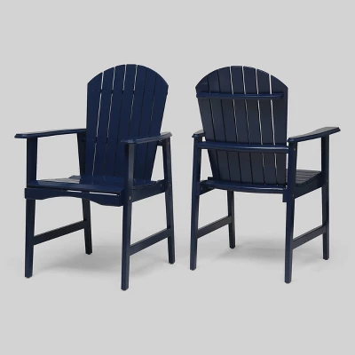 2pk Malibu Acacia Wood Patio Adirondack Dining Chairs - Christopher Knight Home 6 2pk Malibu Acacia Wood Patio Adirondack Dining Chairs - Christopher Knight Home - Image 6