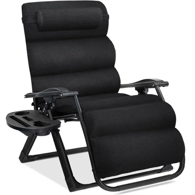 Best Choice Products Oversized Zero Gravity Chair, Folding Recliner W/ Removable Cushion, Side Tray 11 Best Choice Products Oversized Zero Gravity Chair, Folding Recliner W/ Removable Cushion, Side Tray - Image 11