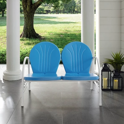 Griffith Outdoor Loveseat - Sky Blue - Crosley 2 Griffith Outdoor Loveseat - Sky Blue - Crosley - Image 2