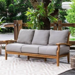 Caterina Teak Patio Sofa With Cushion - Beige - Cambridge Casual 12 Caterina Teak Patio Sofa With Cushion - Beige - Cambridge Casual -Sunnydaze Decor Store GUEST 68c17004 f55a 4d8c b003 d844adb3c9e3