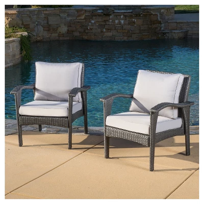 Honolulu Set Of 2 Outdoor Wicker Club Chair With Cushion - Christopher Knight Home 1 Honolulu Set Of 2 Outdoor Wicker Club Chair With Cushion - Christopher Knight Home