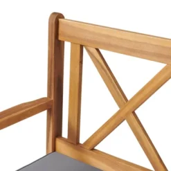 Manchester 2pk Acacia Wood Patio Chairs With Cushions - Natural - Alaterre Furniture -Sunnydaze Decor Store GUEST 6ba2ceb1 f109 406e aed9 5149ef3766be