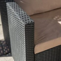 Barton 3 Person Madison Sofa Set Sectional W/Cushions Outdoor Patio Wicker -Sunnydaze Decor Store GUEST 6bc0dc9c 2f60 49ca 84f3 6e677714ccab