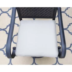 5pc Patio Dining Set With 360 Swivel Chairs With Cushions And Square Net-Shaped Steel Table - Captiva Designs -Sunnydaze Decor Store GUEST 6bd95fb7 4b3f 4d90 8468 ee71867883b9