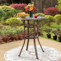 Captiva Designs 3pc Cast Aluminum Outdoor Patio Dining Set With Bar Stools Brown 16 Captiva Designs 3pc Cast Aluminum Outdoor Patio Dining Set With Bar Stools Brown -Sunnydaze Decor Store GUEST 6dc1ff33 04bb 425a 9946 a3ae3b479cf6