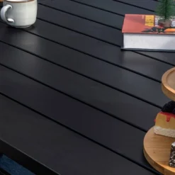 8pc Outdoor Dining Set With Metal Slat Top Table With Umbrella Hole & Swivel Chairs - Gray/Beige - Captiva Designs -Sunnydaze Decor Store GUEST 6ee3f5be 749a 4f6b aadd 01d94cacbc8a